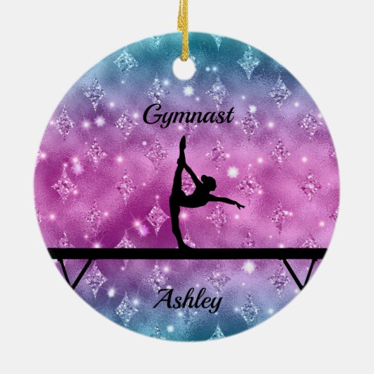 Gymnastik Beam Glam Keramik Ornament (Hinten)