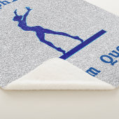 Gymnastik Beam Queen Blue / Silver Sherpa Blanket Sherpadecke (3/4)