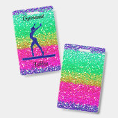 Gymnastik Beam Sparkle Ausweis (Vorder- & Rückseite)