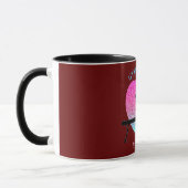Gymnastik Beam Sparkle Herz Burgund Tasse (Links)