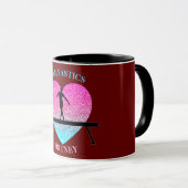 Gymnastik Beam Sparkle Herz Burgund Tasse (VorderseiteRechts)