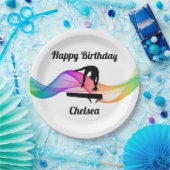 Gymnastik Beam Swirl Happy Birthday Paper Teller (Party)