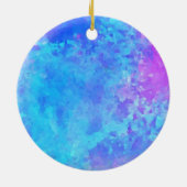 Gymnastik Beam Watercolor Keramik Ornament (Hinten)