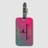 Gymnastik Beam Watermelon Sparkle Gepäckanhänger (Vorderseite Vertikal)