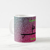 Gymnastik Beam Watermelon Sparkle Kaffeetasse (Vorderseite Links)