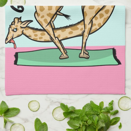 Gymnastik bei Tieren Geschirrtuch (Gefaltet)