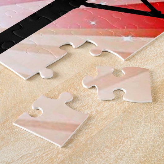 "Gymnastik beleuchtet Rätsel mit Gymnast auf Strah Puzzle (Seite)