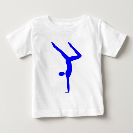 Gymnastik - Blau Baby T-shirt (Vorderseite)