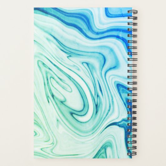 Gymnastik Blau / Grün Planer (Rückseite)