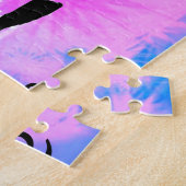 Gymnastik Blau und Lila Rätsel Puzzle (Seite)