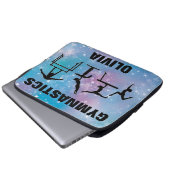 Gymnastik Blue Glam Laptopschutzhülle (Vorne Knopf)