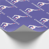 Gymnastik Blume Power Handstand Geschenkpapier (Ecke)