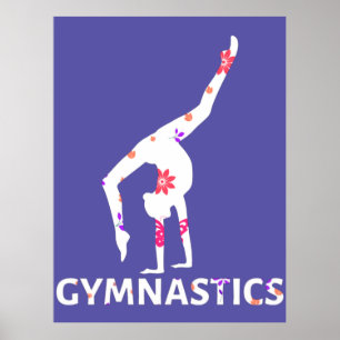 Gymnastik Blume Power Handstand Poster