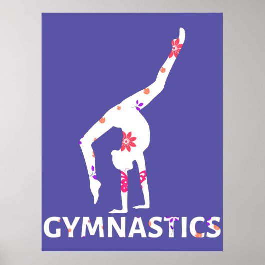 Gymnastik Blume Power Handstand Poster (Vorne)