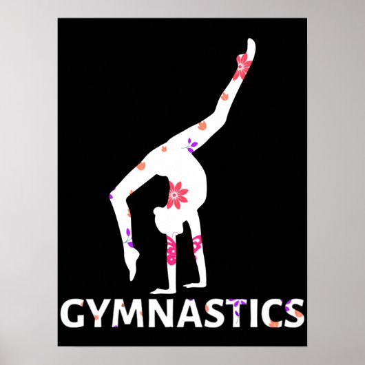 Gymnastik Blume Power Handstand Poster (Vorne)