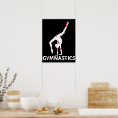 Gymnastik Blume Power Handstand Poster (Küche)