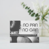 Gymnastik-Bodybuilding Fitness Motivierend Postkarte (Stehend Vorderseite)