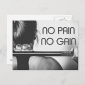 Gymnastik-Bodybuilding Fitness Motivierend Postkarte (Vorne/Hinten)