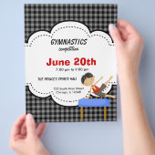 Gymnastik Boy Competition (Black) Flyer (Hand)