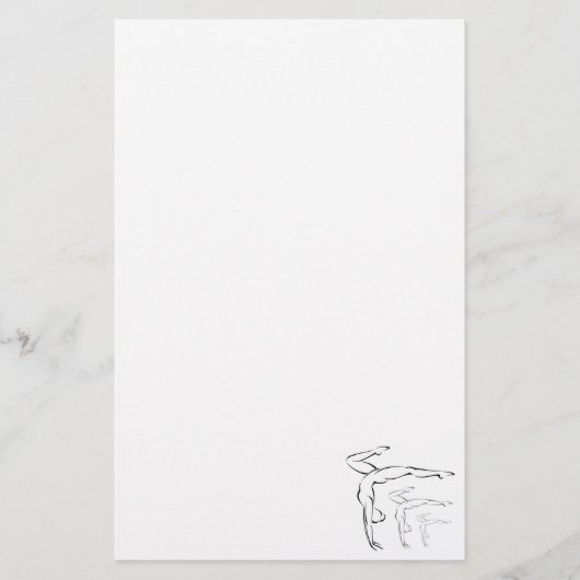 Gymnastik Briefpapier (Vorderseite)