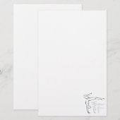 Gymnastik Briefpapier (Vorne/Hinten)