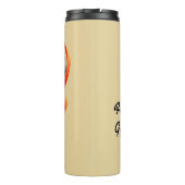 Gymnastik Bunter Hintergrund Gymnast personalisier Thermosbecher (Rückseite)