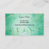 Gymnastik Business Cards Visitenkarte (Rückseite)