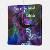 Gymnastik Butterfly Star der Bars Personalisiert Keramikornament (Links)