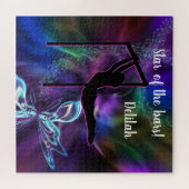 Gymnastik Butterfly Star der Bars Personalisiert Puzzle (Horizontal)