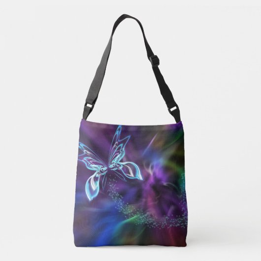 Gymnastik Butterfly Star der Bars Personalisiert Tragetaschen Mit Langen Trägern (Rückseite)