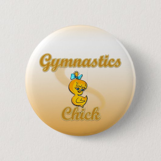 Gymnastik Chick Button (Vorderseite)