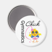 Gymnastik Chick Magnet (Vorderseite/Rückseite)