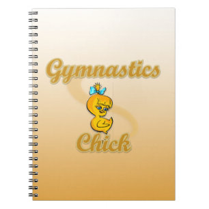 Gymnastik Chick Notizblock