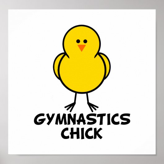 Gymnastik Chick Poster (Vorne)