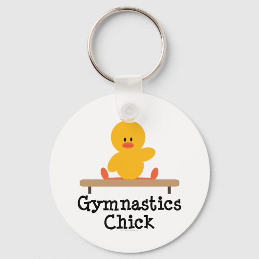 Gymnastik Chick Schlüsselanhänger (Vorderseite)