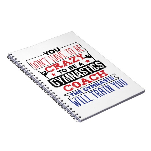 Gymnastik Coach Funny Apprecive Geschenk Crazy Notizblock (Rechte Seite)