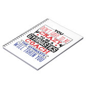 Gymnastik Coach Funny Apprecive Geschenk Crazy Notizblock (Linke Seite)