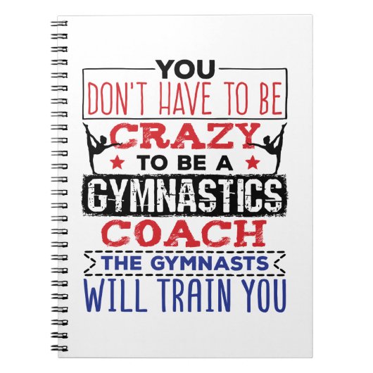 Gymnastik Coach Funny Apprecive Geschenk Crazy Notizblock (Vorderseite)