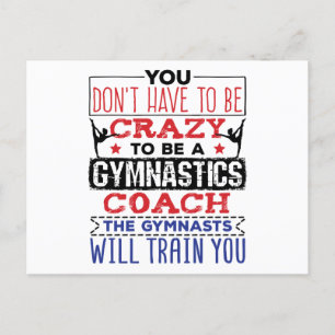 Gymnastik Coach Funny Apprecive Geschenk Crazy Postkarte