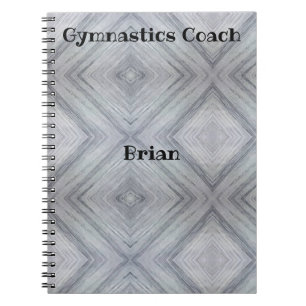 Gymnastik Coach Personalisiert SpiralNotebook Notizblock
