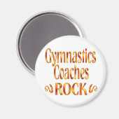 Gymnastik Coaches Rock Magnet (Vorderseite/Rückseite)