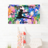 Gymnastik Color Burst Happy Birthday Banner (Insitu)