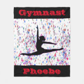 Gymnastik Confetti Stars Fleece Blanket (Vorderseite)