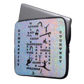 Gymnastik Crossword Personalisiert Electronics Bag Laptopschutzhülle (Vorderseite Links)