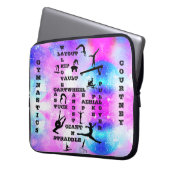 Gymnastik Crossword Personalisiert Electronics Bag Laptopschutzhülle (Vorderseite Links)