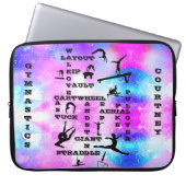 Gymnastik Crossword Personalisiert Electronics Bag Laptopschutzhülle (Vorderseite)