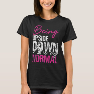 Gymnastik Damen und Herren Girls Teens Gymnast Tan T-Shirt