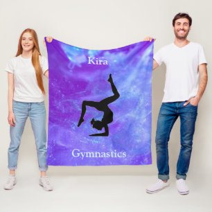 Gymnastik der Mädchen Galaxy Fleece Blanket