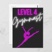 Gymnastik der Stufe 4 Postkarte (Vorne/Hinten)