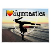 GYMNASTIK-DESIGN GROßE GESCHENKTÜTE (Vorderseite)